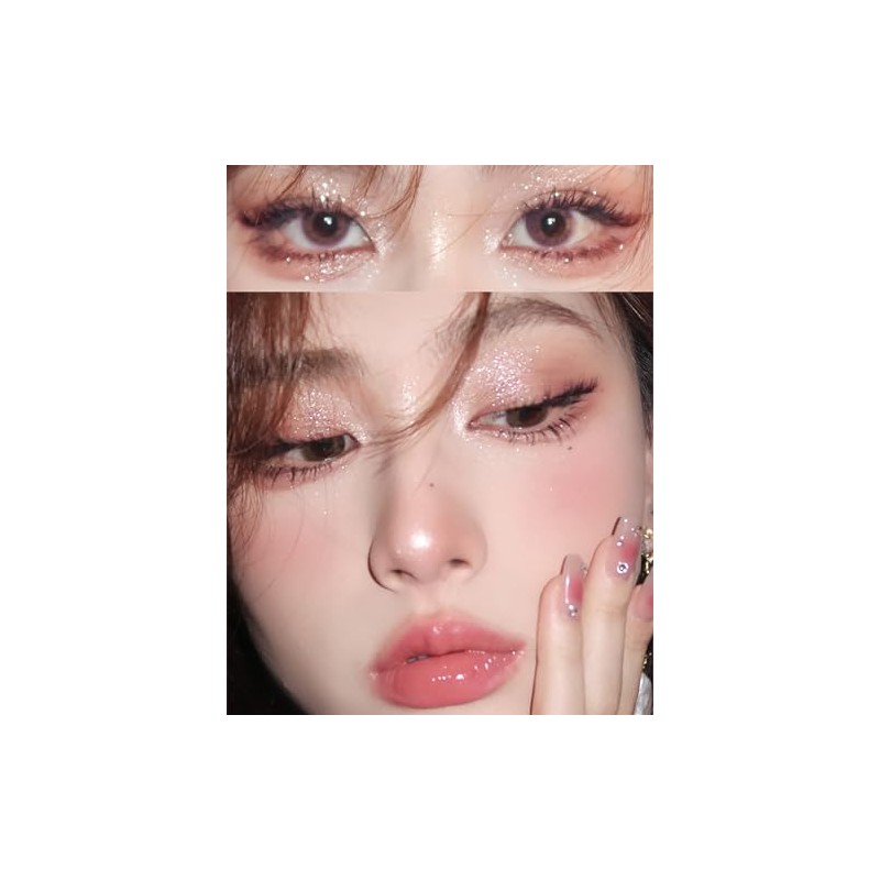 Paleta de sombras de ojos Shimmer Glitter, maquillaje coreano con