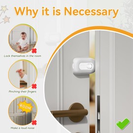 SAFELON Baby Safety Door Pinch Guard, Door Safety for Children, Baby Proof Door Slam Stopper, Door Stopper for Kids, Door Finger Guards for Kids, No Serews& Tools (Grey) (1 PCS)