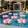 ShinyRelief Inflatable Cherry Blossoms Pool Floats Air Pump,Pink,8 Pcs