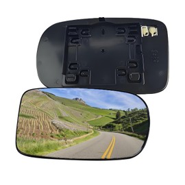 Passenger Side Mirror Replacement for 2011-2017 Chrysler 200, 2012-2021 Chrysler 300, 2011-2021 Dodge Charger, 2012-2021 Dodge Challenger Mirrors Glass -Convex Backing Plate Heated Right View Mirror