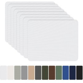 OAZ 8 Pieces 7.87 x 5.9 inch Nylon Repair Patches Nylon Fabric Patch Self-Adhesive Fabric Repair Tape Waterproof Lightweight Outdoor Gear Patch Kit for Down Jacket Clothing Tent Bag (White)