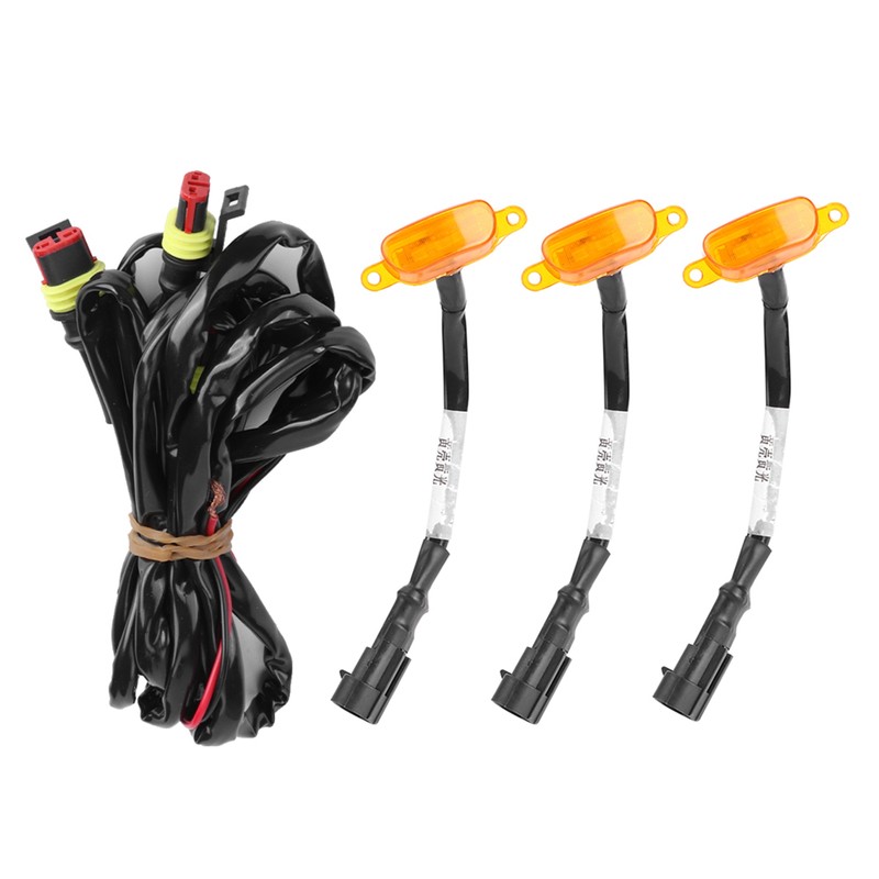 3pcs Car Grille Light with Harness High Brightness Fit for