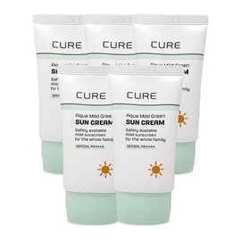 Kim Jeong-moon Aloe 김정문알로에 큐어 아쿠아 마일드 그린 선크림 40ml(SPF50+) 5개 So