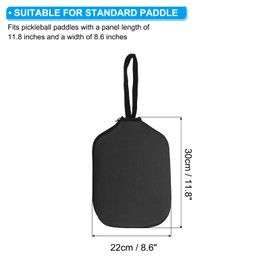 PATIKIL Pickleball Paddle Cover Universal 11.8x8.6 Inch, Neoprene Pickleball Racket Sleeve Paddle Storage Bag with Carrying Strap for Pickleball Paddles,Sapphire Blue