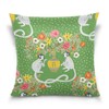 pnyoin Spring Pillow Covers 18x18 Inch, Square Throw Pillow Cover
