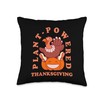 Funny Vegetarian Thanksgiving No Turkey Just Tofurky Vegan Throw Pillow