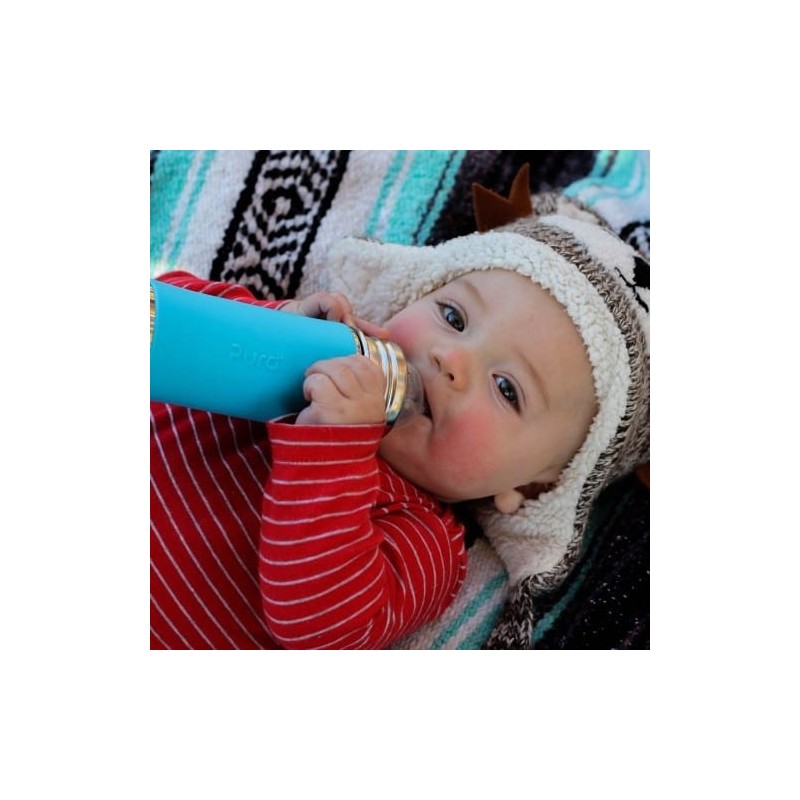Pura Kiki Insulated Infant Bottle 260ml - Aqua