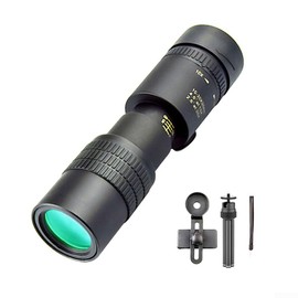 Monocular Telescope, 10-300X Zoom Powerful Handheld High Definition Monocular Outdoors Retractable Monoculars for Hiking Camping(Suit)