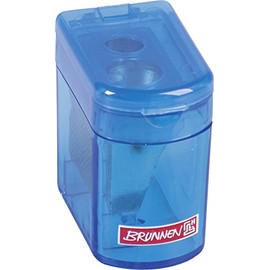 Brunnen Colour Code, 4 x 2.5 x 3.7 cm, 102983833 Sharpener Klicki with Dust Cap Double Sharpener – Blue/Azure