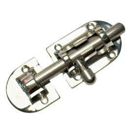 Heavy Duty Long Locker Door Lock Latch 316 Stainless Steel Marine Safety Sliding Lock Barrel Bolt Buckle for Boat Door/Window/Hatch (3-1/2in x 1-1/2in)