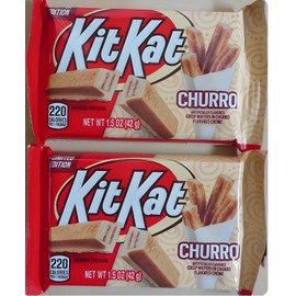 KitKat (2)Kit Kat Holiday Churro flavored - LIMITED EDITION 1.5 oz European