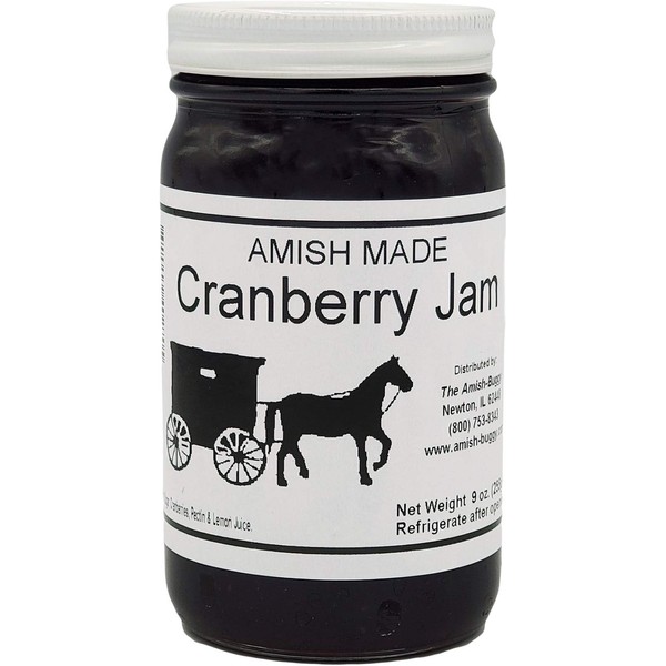 Amish Jam Cranberry - "8 Oz. Jar - Qty 3"