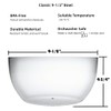 Qxbekmor Large Acrylic Salad Bowls and Serving Bowls, Great for