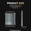 SENNMONN M10X1.0X12.7MM Thread Repair Kit with Insert HSS Drill, Tap,
