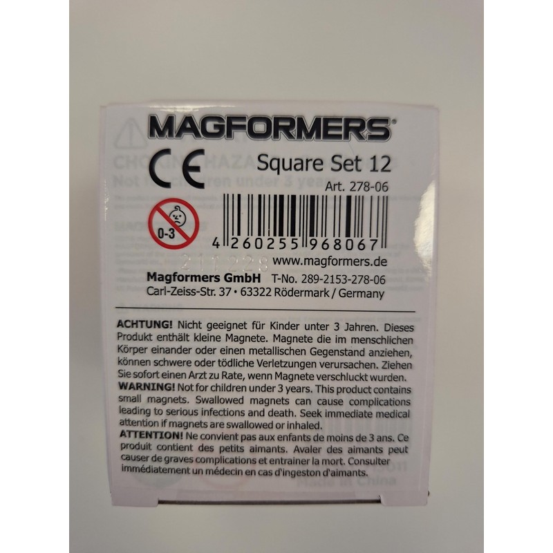278-06 Magformers - Square Set 12