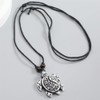 Beach Surfer Necklace for Women Men Sea Turtle Leather Rope