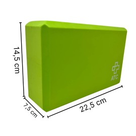 ATC Handels GmbH Yoga Block Aid for Asanas, Pilates and Yoga Exercises - Stretching Block, Yoga Block, Yoga Brick, Green