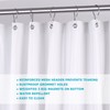 MhhYLL Clear Shower Curtain Liner,72 x 72 Inches Vinyl 10