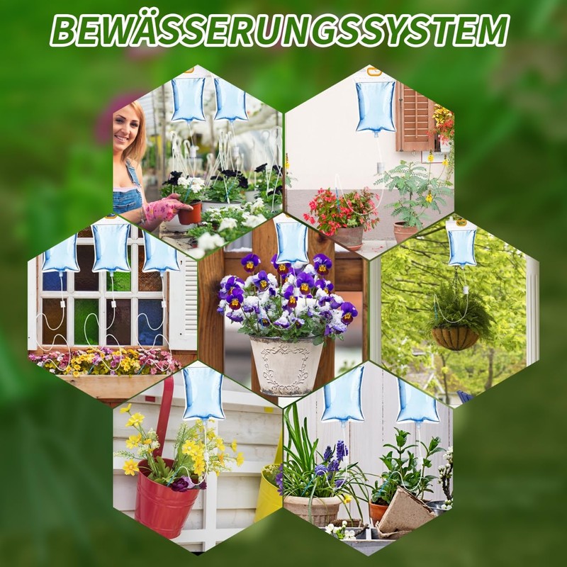 5 x 3.5 L Automatic Watering System for Potted Plants,