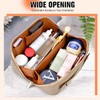 LUROON Cosmetic Bags Large Capacity Ladies Waterproof Makeup Bag PU