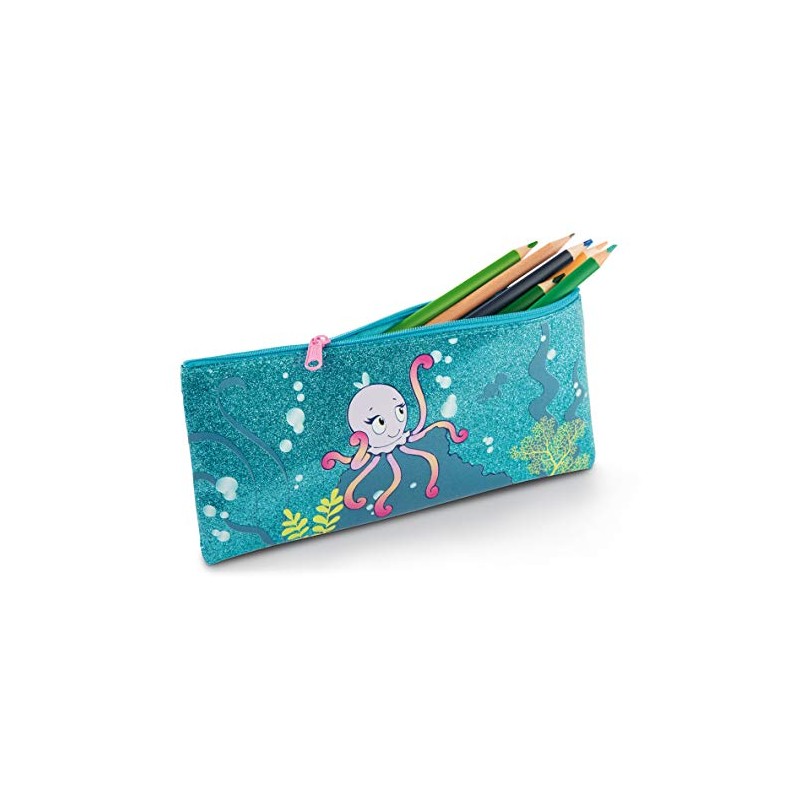NICI Summer 45362 Pencil Case Flat with Glitter Effect 21
