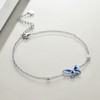 YAFEINI Butterfly Anklet Jewellery Gifts for Women Teen Girls Sterling