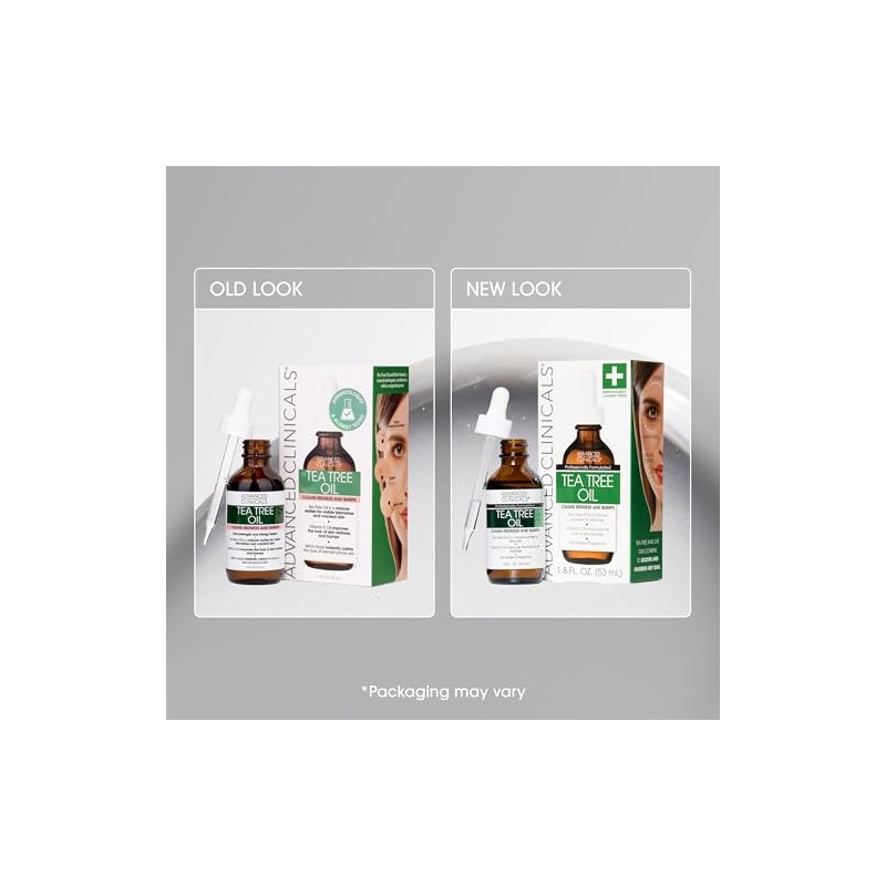 Advanced Clinicals 1.8oz Tea Tree Oil for Redness and Bumps.â€¦