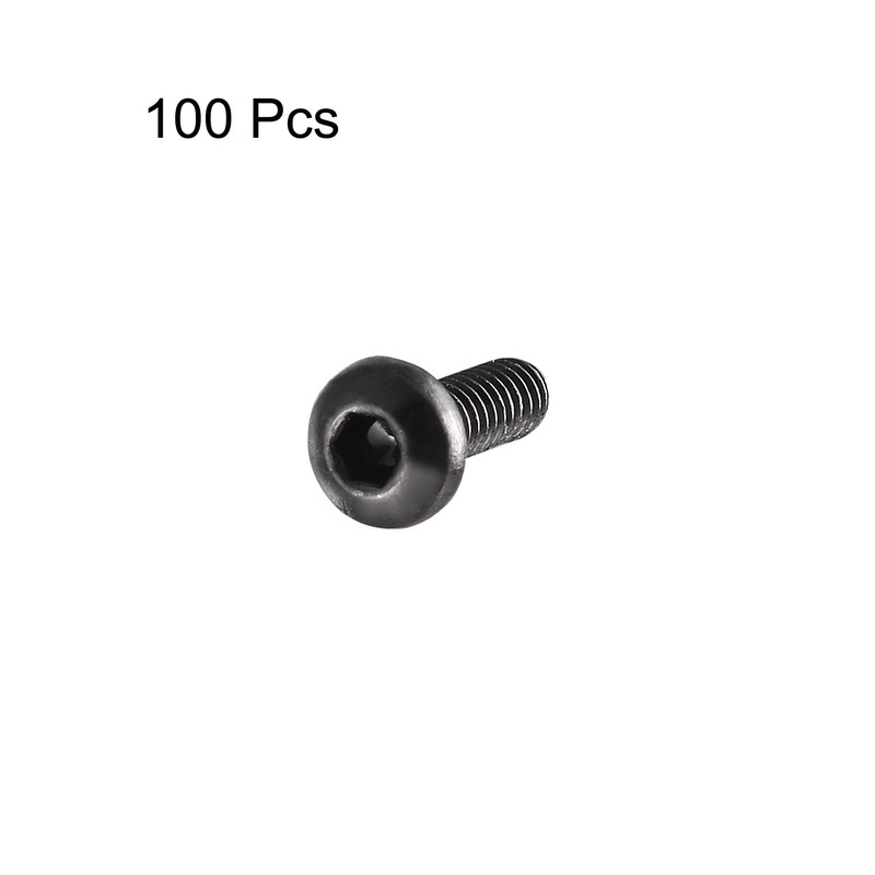 uxcell M2x6mm Thread Button Head Hex Socket Cap Screw Bolt