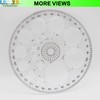 LRMYS 360 Degrees Clear Protractor Template Ruler, 11.5cm Diameter Transparent