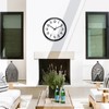 Caysie 16 Inch Sealed Large Outdoor Clock Waterproof, Silent Battery