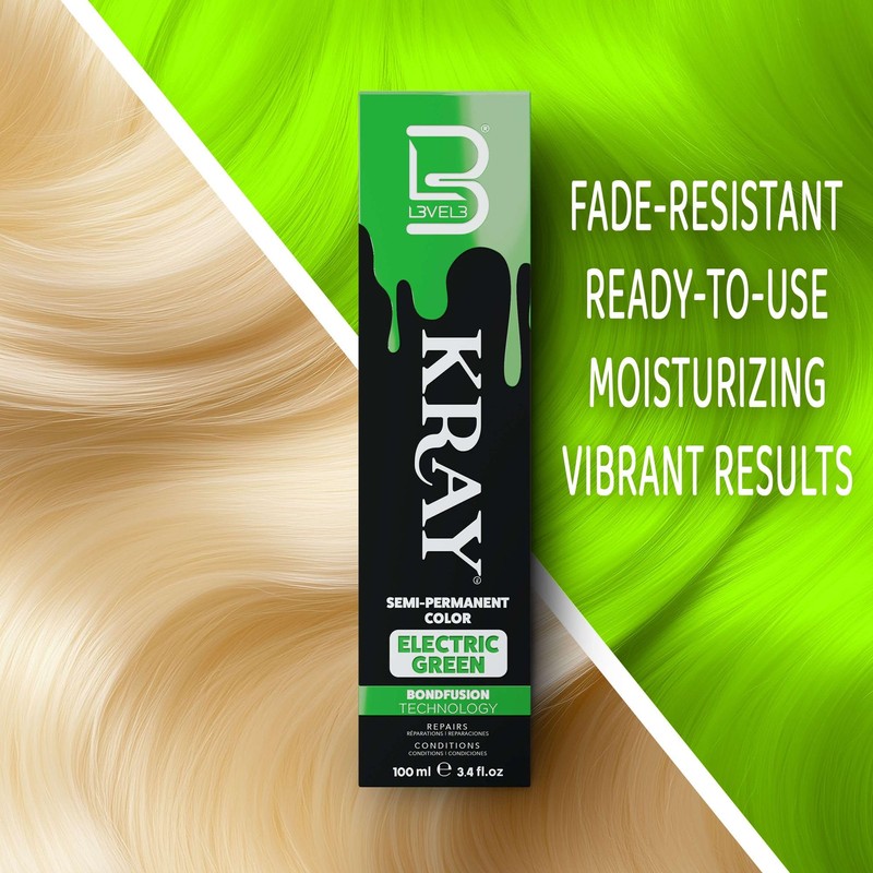 Level 3 Electric Semi Permanent Hair Color - Vibrant Long