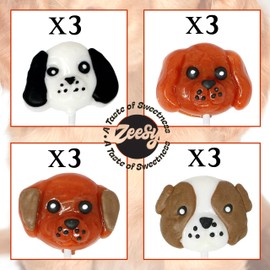 Dog Shaped Lollipops Individually Wrapped -12 Dog Party Favors Candy Suckers for Puppy Party Favors, Dog Birthday Suckers, Dog Birthday Party Supplies, Puppy Adoption, Animal Birthday Party Supplies