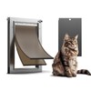 Aluminum Cat Door Interior Door, Pets Up to 22 lb