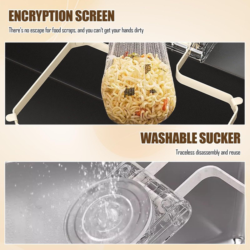 Sink Strainer, Sink Strainer with Suction Cup, Kitchen Sink Strainer