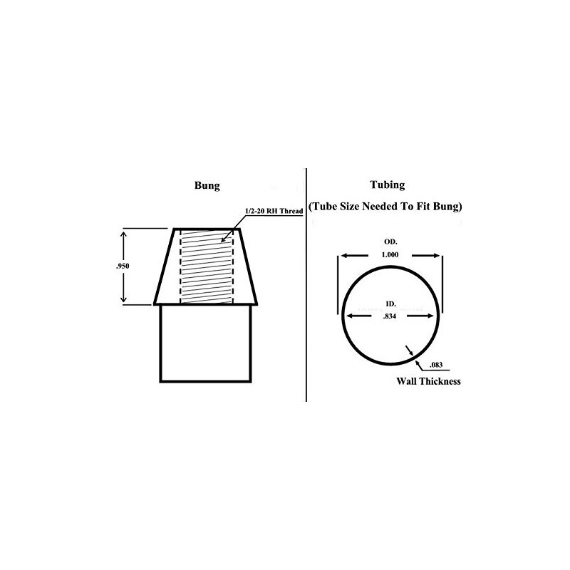 QS Components Weld-On Clevis Mount Hardware 1/2 Male RH Econ
