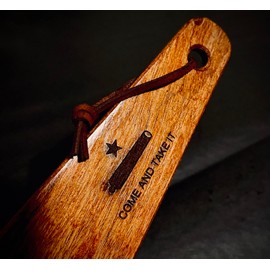 COWBOY SPATULA Mesquite Wood Spatula - Handmade in Texas, Made in USA,. Safe for nonstick, and cast iron cookware. Choose an Engraving! (Come and Take It - Cannon)