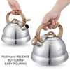 Creative Home 2.3 Qt. Stainless Steel Whistling Tea Kettle Teapot