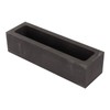 Graphite Ingot Mold 6.6lb Alchemy Capacity Rectangular Refining Graphite Casting