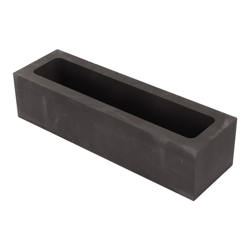 Graphite Ingot Mold 6.6lb Alchemy Capacity Rectangular Refining Graphite Casting