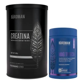 Kit Birdman Creatina+ Citrato, Glicinato Y Treonato Magnesio