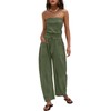 LAMISSCHE Womens Casual Strapless Jumpsuits off the Shoulder Summer Rompers