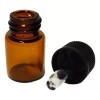 Meliars Frasco Gotero 2 Ml Ambar Bulbo Negro (100 Piezas)
