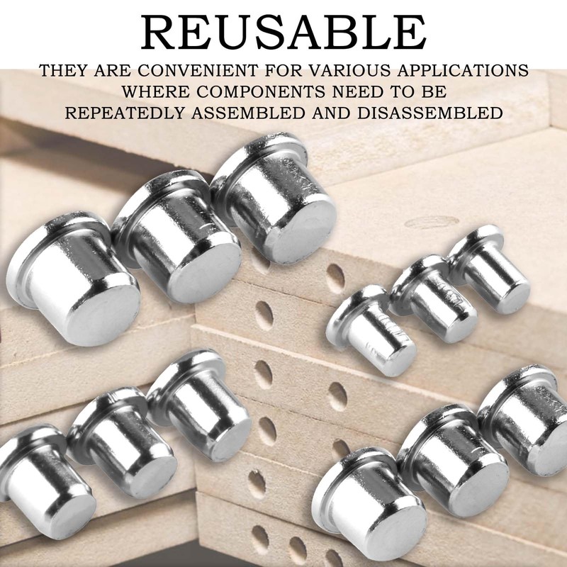 40Pcs Dowel and Tenon Center Transfer Plugs, 6/8/10/12mm Wood Doweling
