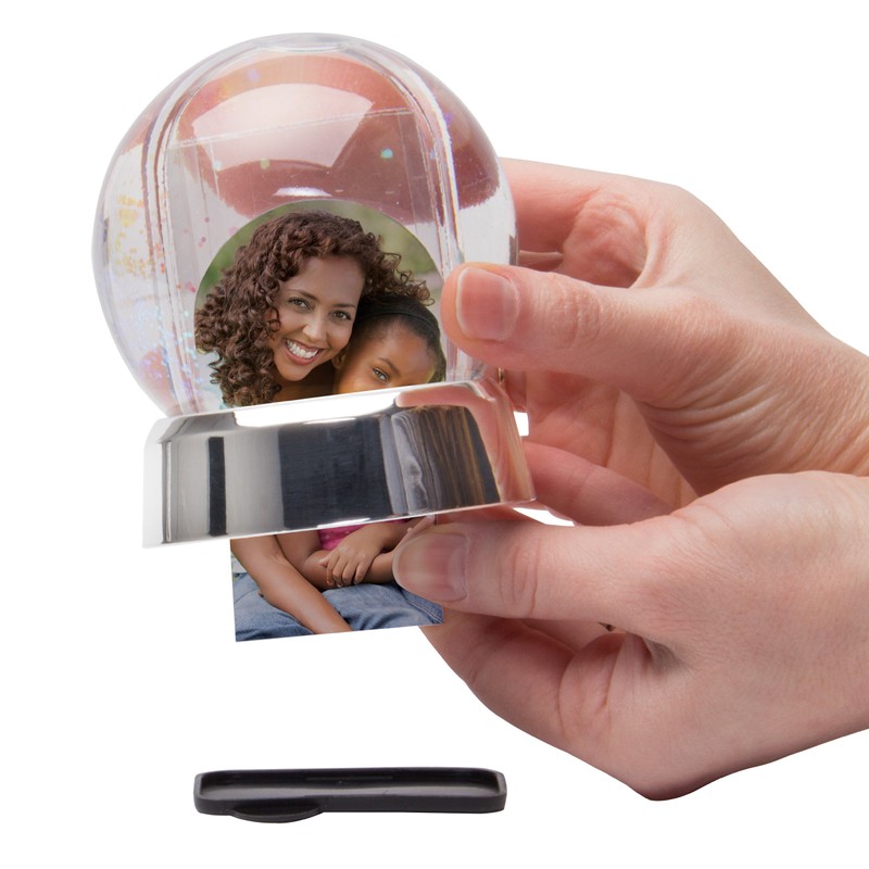 Neil Enterprises Inc. Mini Photo Snow Globe with Black Base
