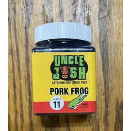 Uncle Josh New Uncle Josh Pork Frog Jig Trailer #11 B - BLACK