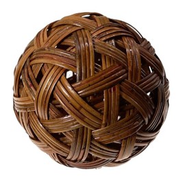 Sepak Takraw Rattan Ball, Classic Traditional Crafts, Sepak Takraw Rattan Ball, Kemari, Foot Volleyball, Classic Type, Rattan, Diameter 4.9 inches (12.5 cm)