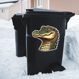 Azeeda Extra große 460 mm 'Alligator-Porträt' Permanente Aufkleber (DW00123003)