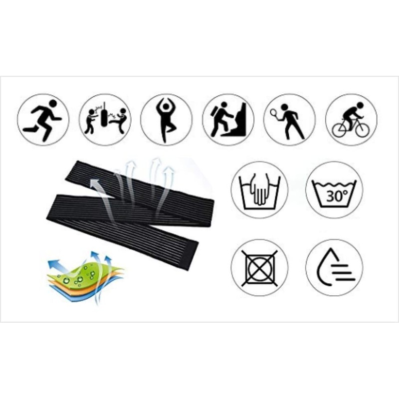 2 x 180 cm Sport Knee Sleeves for Protection of