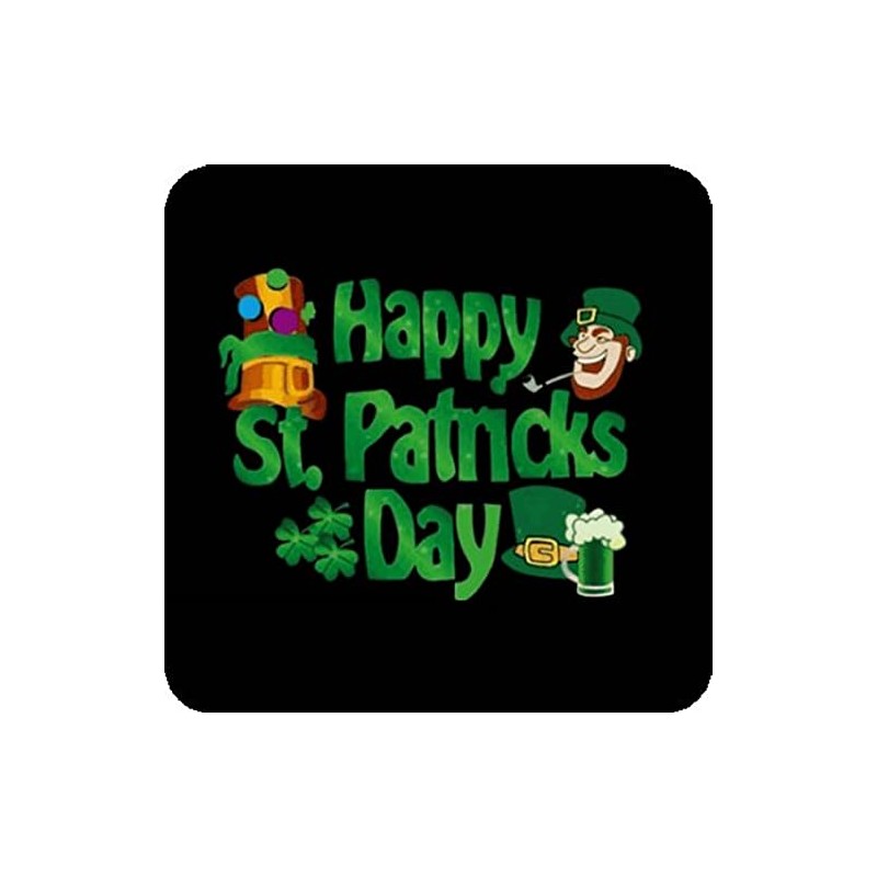 Pack Of Six Happy St Patricks Day Ireland Aluminium Coasters