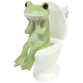 Daikai Copeau 71738 Toilet and Frog 1.1 x 2.1 x 2.7 inches (3 x 5.4 x 6.8 cm)